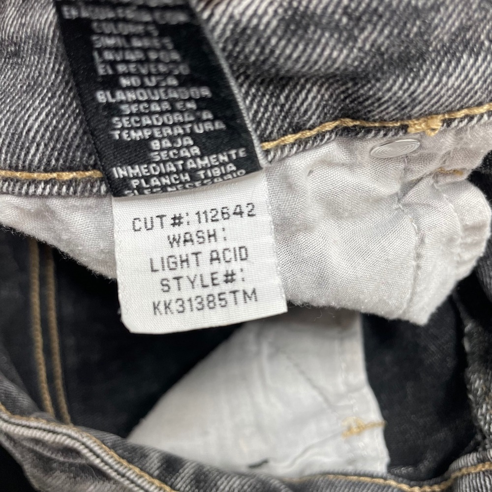 Kendall + Kylie The Drifter High Rise Acid Wash Black Denim Shorts 0/24 Cowgirl - Picture 9 of 12